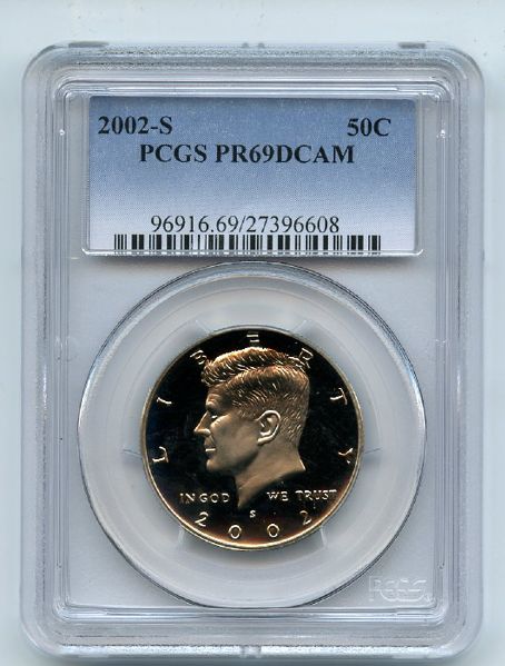 2002 S 50C Kennedy Half Dollar PCGS PR69DCAM