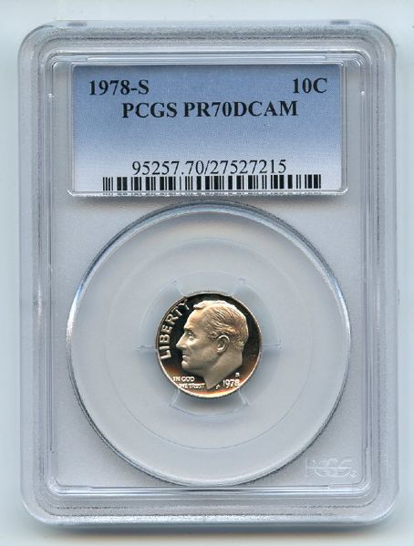 1978 S 10C Roosevelt Dime Proof PCGS PR70DCAM