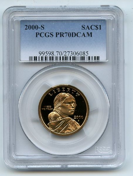 2000 S $1 Sacagawea Dollar PCGS PR70DCAM