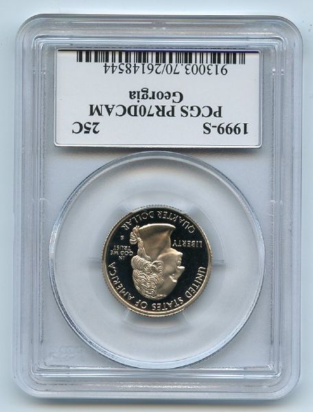 1999 S 25C Clad Georgia Quarter PCGS PR70DCAM