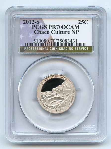 2012 S 25C Clad Chaco Culture Quarter PCGS PR70DCAM