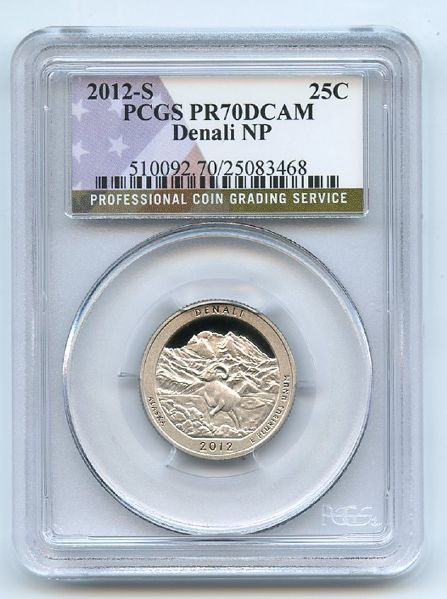 2012 S 25C Clad Denali Quarter PCGS PR70DCAM