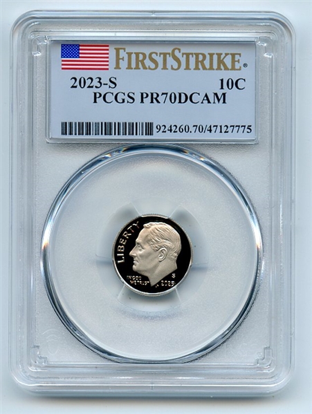 2023 S 10C Clad Roosevelt Dime PCGS PR70DCAM First Strike