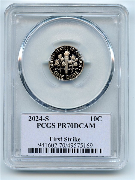 2024 S 10C Clad Roosevelt Dime PCGS PR70DCAM First Strike Cleveland Native