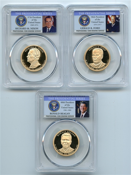 2016 S Presidential Dollar Set PCGS PR69DCAM