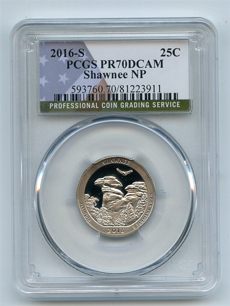 2016 S 25C Clad Shawnee Quarter PCGS PR70DCAM