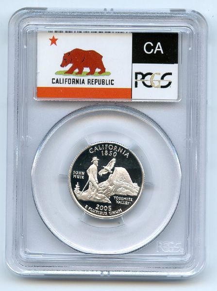 2005 S 25C Silver California Quarter PCGS PR69DCAM