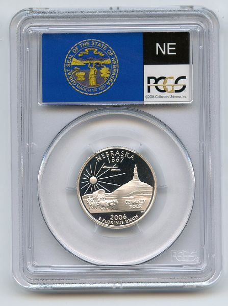 2006 S 25C Silver Nebraska Quarter PCGS PR69DCAM