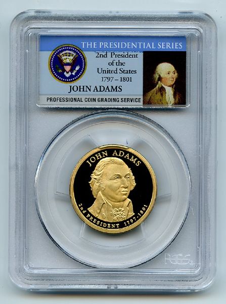 2007 S $1 John Adams Dollar PCGS PR69DCAM