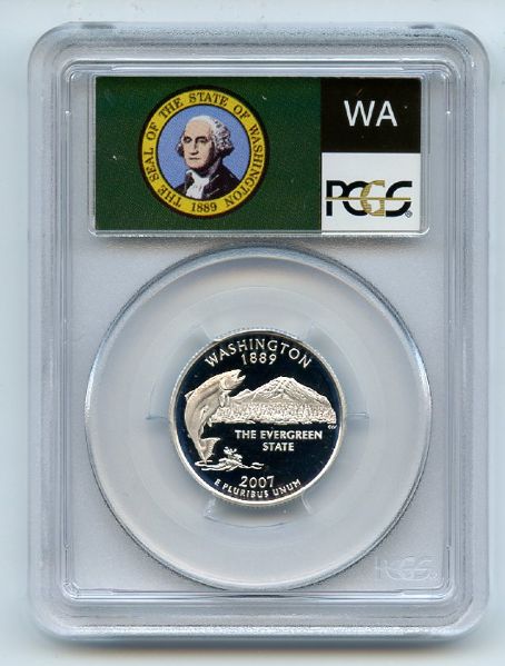 2007 S 25C Silver Washington Quarter PCGS PR69DCAM