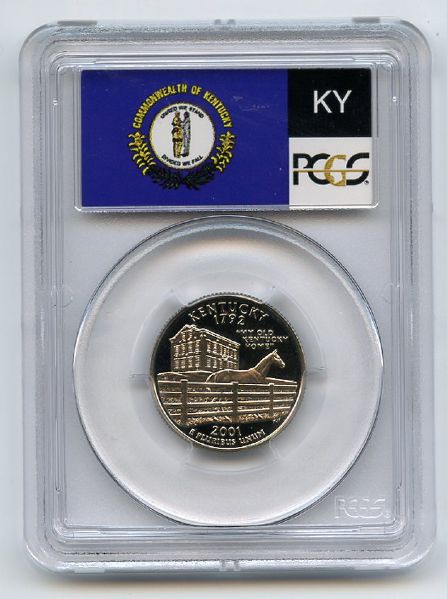 2001 S 25C Clad Kentucky Quarter PCGS PR70DCAM