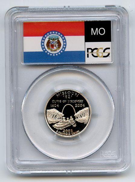 2003 S 25C Silver Missouri Quarter PCGS PR70DCAM