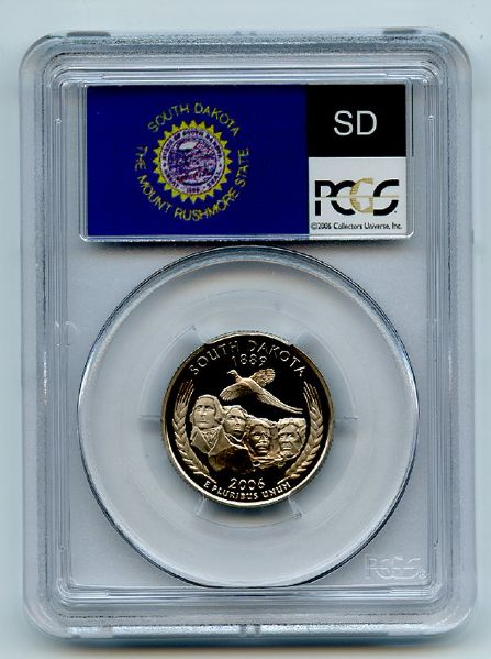 2006 S 25C Clad South Dakota Quarter PCGS PR70DCAM