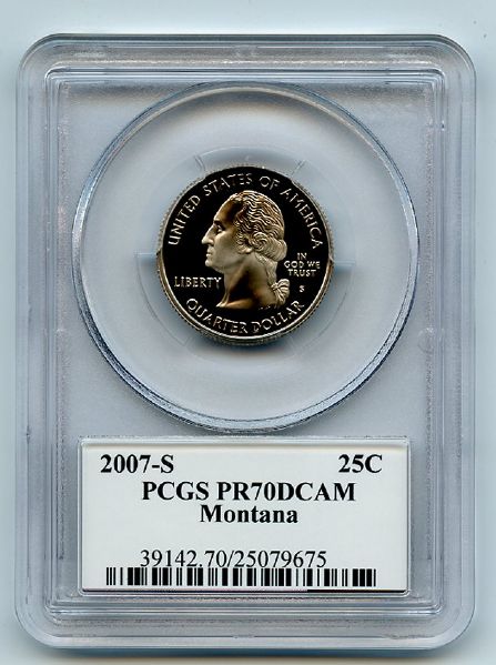 2007 S 25C Clad Montana Quarter PCGS PR70DCAM