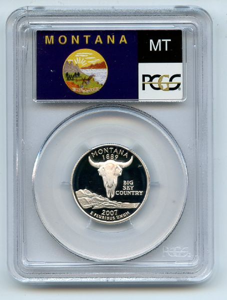 2007 S 25C Silver Montana Quarter PCGS PR70DCAM