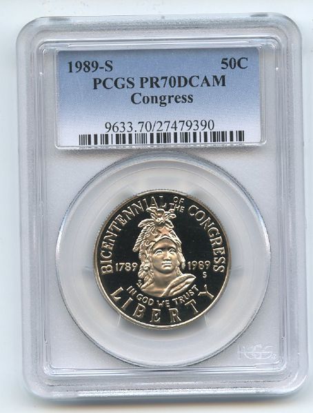 1989 S 50C Congressional Commemorative PCGS PR70DCAM