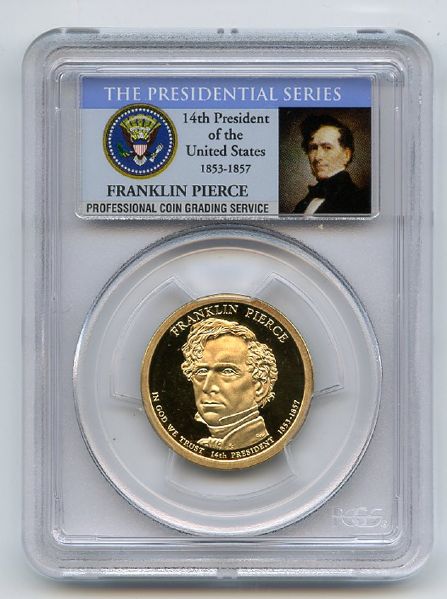 2010 S $1 Franklin Pierce Dollar PCGS PR69DCAM