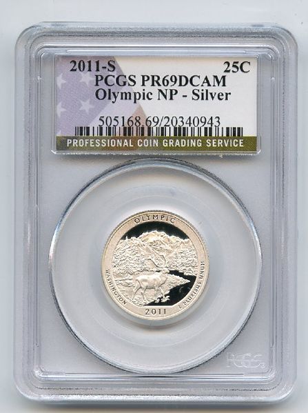 2011 S 25C Silver Olympic Quarter PCGS PR69DCAM