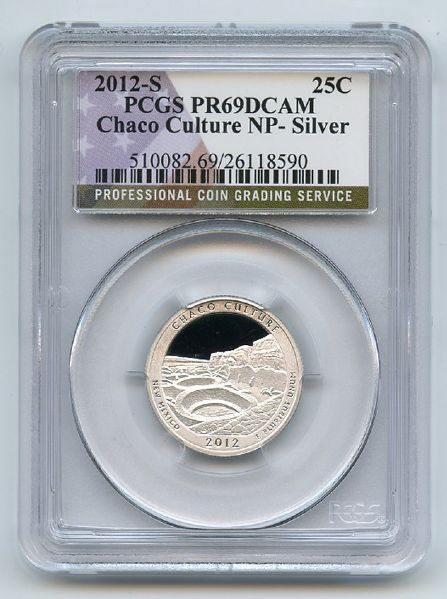 2012 S 25C Silver Chaco Culture Quarter PCGS PR69DCAM