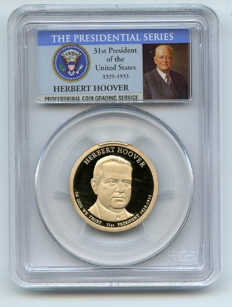 2014 S $1 Herbert Hoover Dollar PCGS PR69DCAM