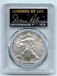 2021 $1 Silver Eagle T1 Last Day Production PCGS MS70 Legends Life Dave Robinson
