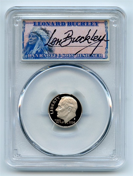 2024 S 10C Clad Roosevelt Dime PCGS PR70DCAM First Strike Thomas Leonard Buckley