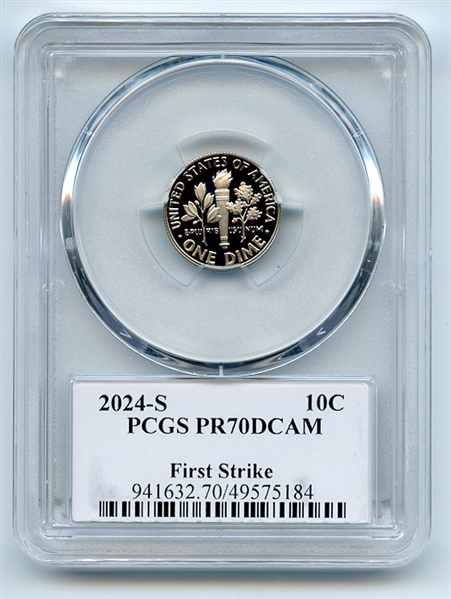 2024 S 10C Clad Roosevelt Dime PCGS PR70DCAM First Strike Thomas Leonard Buckley