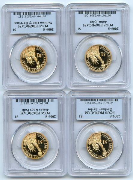 2009 S Presidential Dollar Set PCGS PR69DCAM