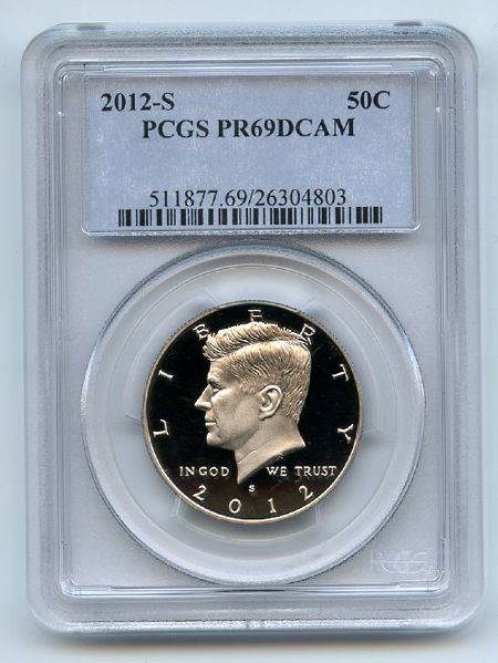 2012 S 50C Kennedy Half Dollar PCGS PR69DCAM