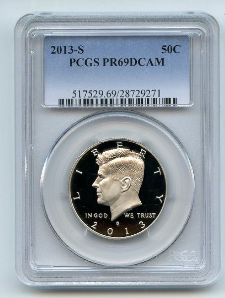 2013 S 50C Kennedy Half Dollar PCGS PR69DCAM