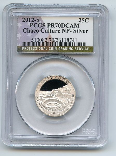 2012 S 25C Silver Chaco Culture Quarter PCGS PR70DCAM