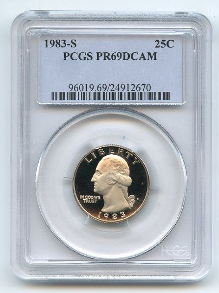 1983 S 25C Washington Quarter Proof PCGS PR69DCAM