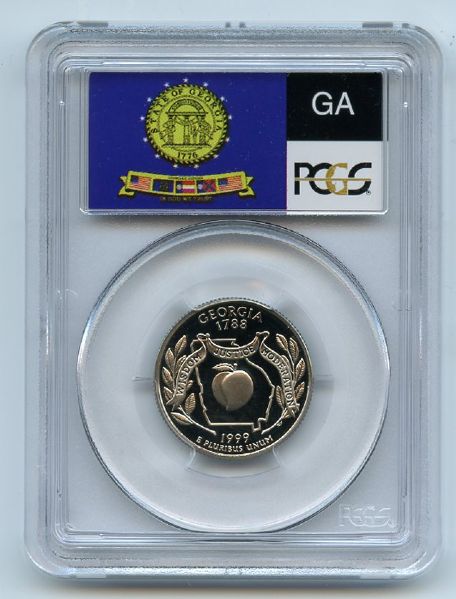 1999 S 25C Clad Georgia Quarter PCGS PR70DCAM