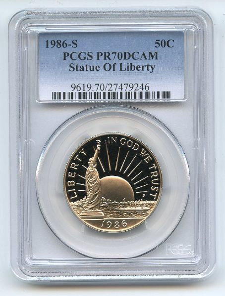 1986 S 50C Statue of Liberty Commemorative PCGS PR70DCAM