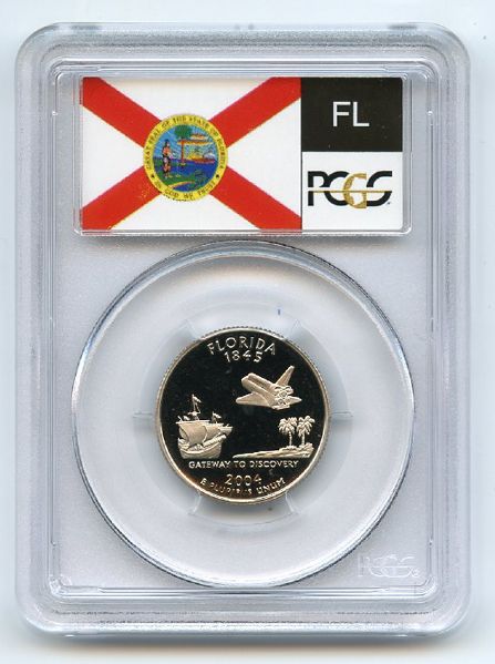 2004 S 25C Clad Florida Quarter PCGS PR69DCAM