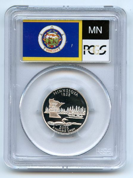 2005 S 25C Silver Minnesota Quarter PCGS PR69DCAM