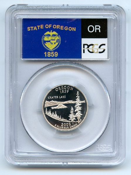 2005 S 25C Silver Oregon Quarter PCGS PR69DCAM