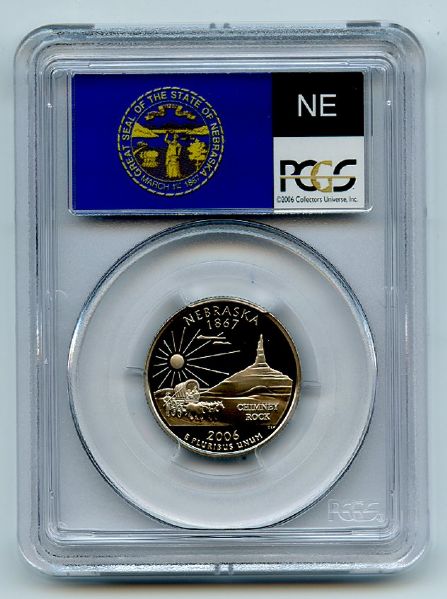 2006 S 25C Clad Nebraska Quarter PCGS PR69DCAM