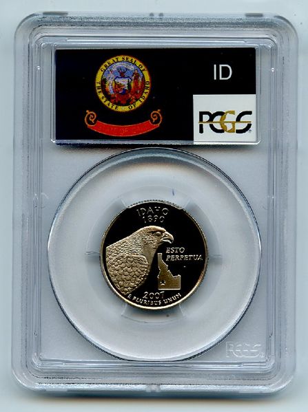 2007 S 25C Clad Idaho Quarter PCGS PR69DCAM