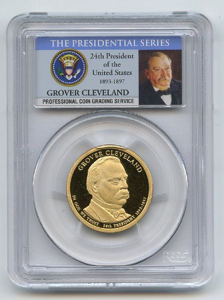 2012 S $1 Grover Cleveland 24 Dollar PCGS PR69DCAM