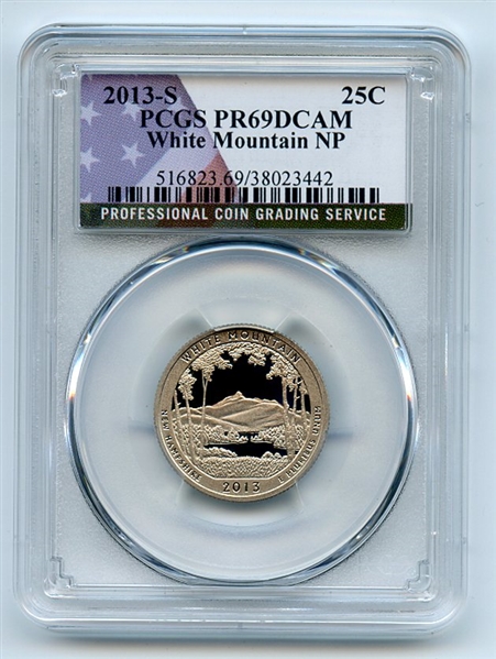 2013 S 25C Clad White Mountain PCGS PR69DCAM