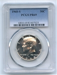 1968 S 50C Kennedy Half Dollar PCGS PR69