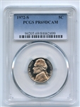 1972 S 5C Jefferson Nickel PCGS PR69DCAM