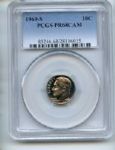 1969 S 10C Roosevelt Dime PCGS PR68CAM