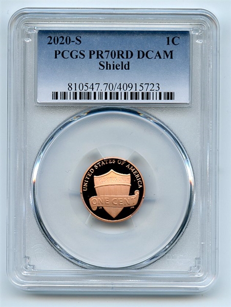 2020 S 1C Lincoln Cent PCGS PR70DCAM