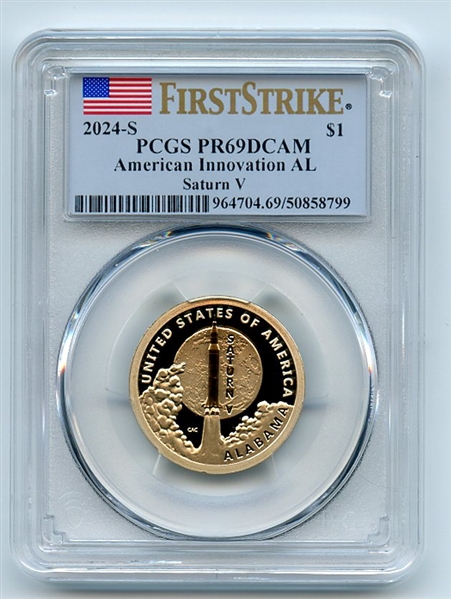 2024 S $1 American Innovation IL Steel Plow Dollar PCGS PR69DCAM First Strike