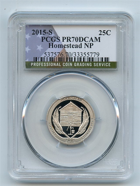 2015 S 25C Clad Homestead Quarter PCGS PR70DCAM