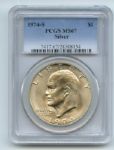 1974 S $1 Silver Ike Eisenhower Dollar PCGS MS67