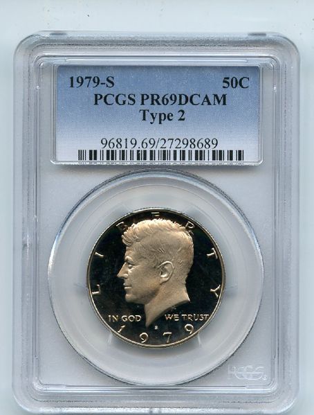 1979 S 50C T2 Type 2 Kennedy Half Dollar Proof PCGS PR69DCAM