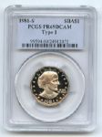 1981 S $1 T1 SBA Susan B Anthony Dollar Proof PCGS PR69DCAM